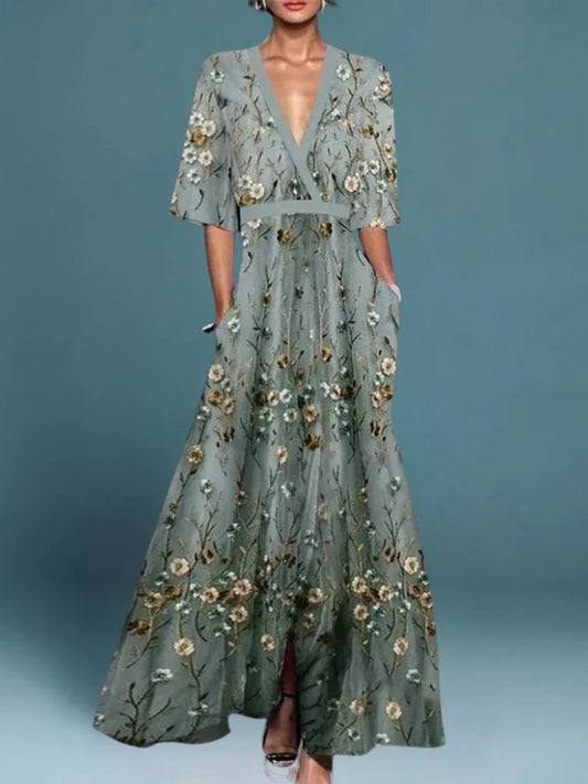 Fiorella Belted Maxi Dress
