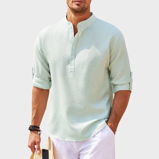 Sereno Linen Henley Shirt