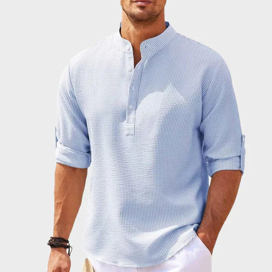 Sereno Linen Henley Shirt