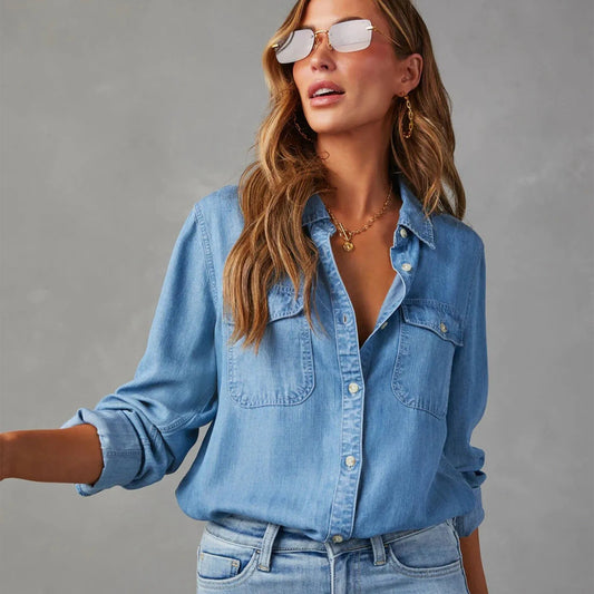Mirabella Chambray Button-Up Shirt