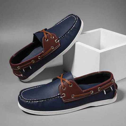Rafaele Contrast Stitch Loafers