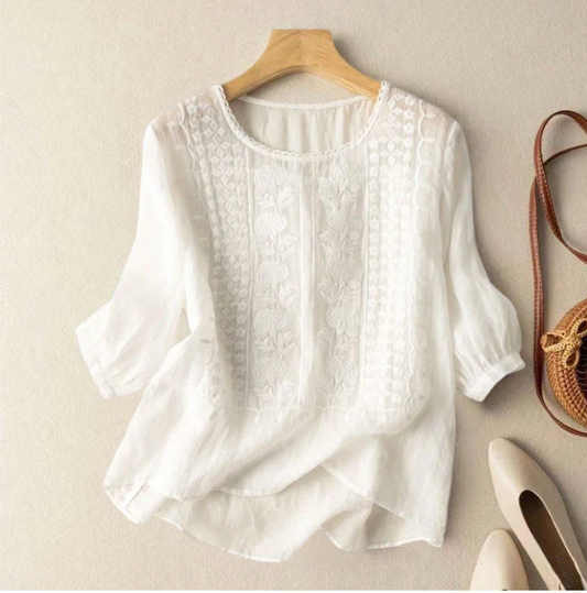 Sofia Linen Blouse