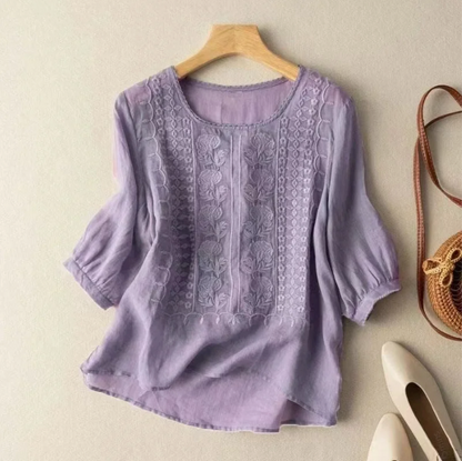 Sofia Linen Blouse