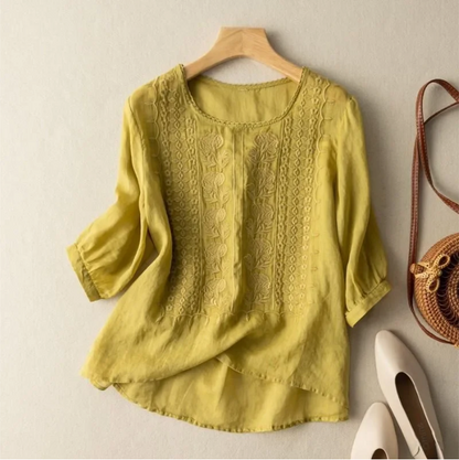 Sofia Linen Blouse