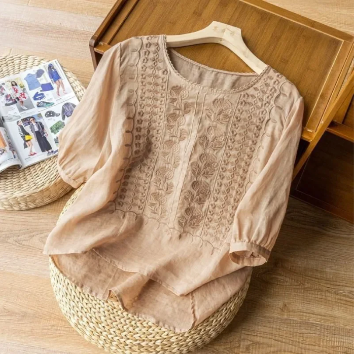 Sofia Linen Blouse