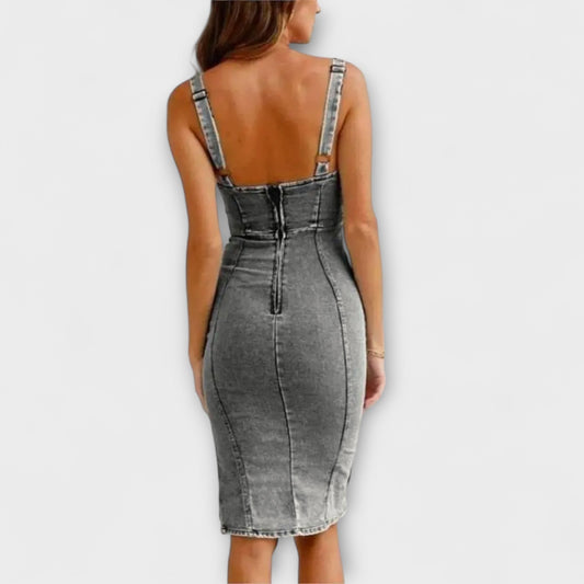 Gianna - Denim Dress with Adjustable Straps