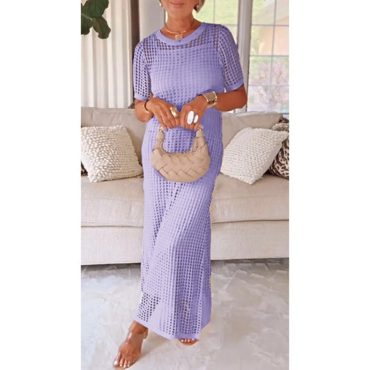 Lunaria Cutout Maxi Dress – Set of Two